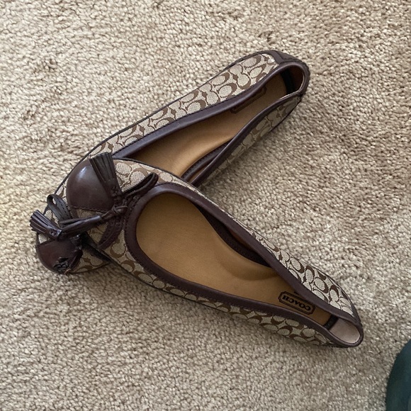 Coach flats with leather trim - Picture 3 of 4